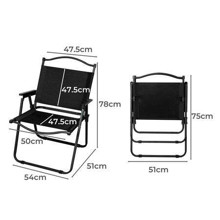 4PCS Camping Chair Folding Portable