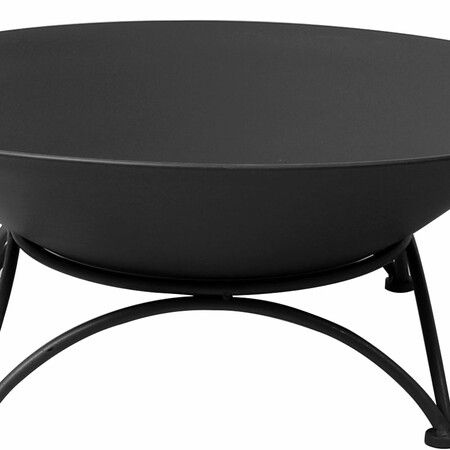 2IN1 Fire Pit Bowl Firepit Garden Black