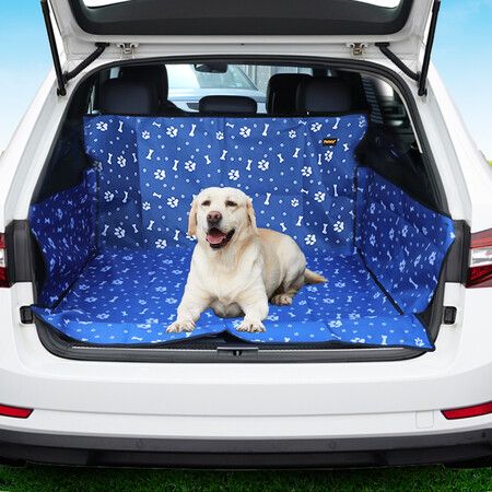 Pet Boot Car Seat Cover Hammock Blue