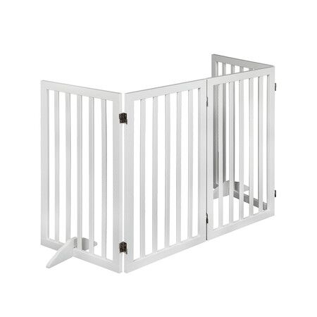 Wooden Pet Gate Dog Fence Safety White 800x 3MM