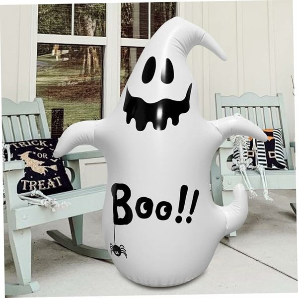 Halloween Inflatables Ghosts, 1.35m Blow Ups Ghost Outdoor Decoration, Inflatables Tumbler Ghost Yard Decor for Halloween Party Supplies