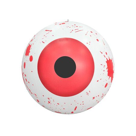 Inflatable Witch Ghost Eyeballs Party Decoration, Halloween Eyeballs Hollow Eyeball Outdoor and Indoor Decor (Red)