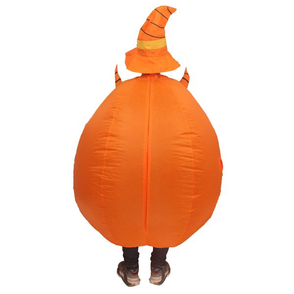 160-190cm Halloween Pumpkin Inflatable Costumes, Pumpkin Costume Suit Funny Jumpsuit Costume Fancy Dress Party Christmas