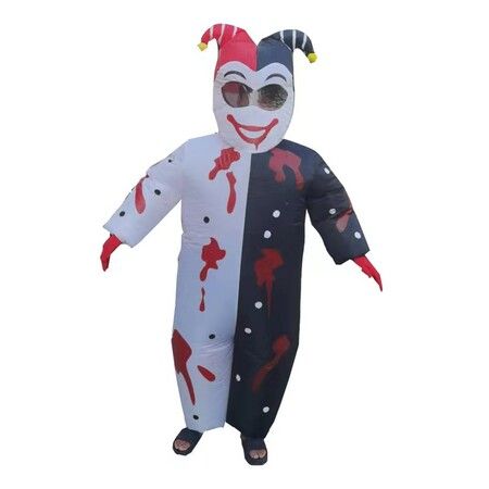 150-190cm Inflatable Clown Costume,Halloween Blow up Costume