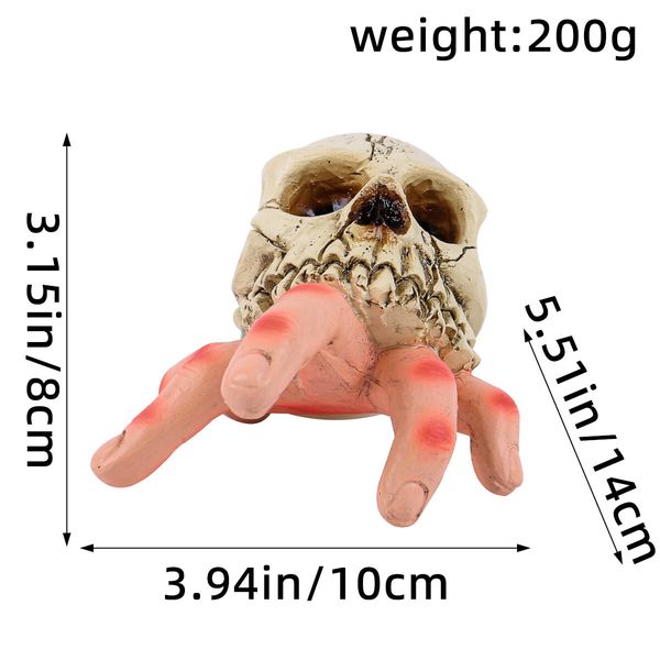 Halloween Skull Hand Resin Garden Ornaments Horror Simulation Ghost Festival Decorations Figurines