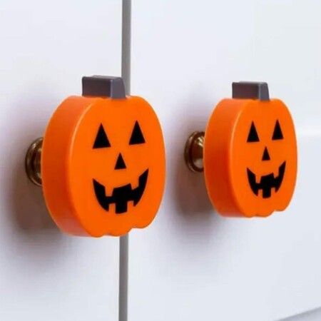 10pcs Pumpkin Drawers Knobs  Set of Adorable Halloween and Christmas Decorative Cabinet Handles for a Festive Touch