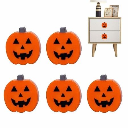 10pcs Pumpkin Drawers Knobs  Set of Adorable Halloween and Christmas Decorative Cabinet Handles for a Festive Touch