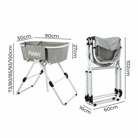 Pet Bathtub Adjustable Height Folding