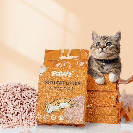 2.5kg Tofu Cat Litter Clumping Peach