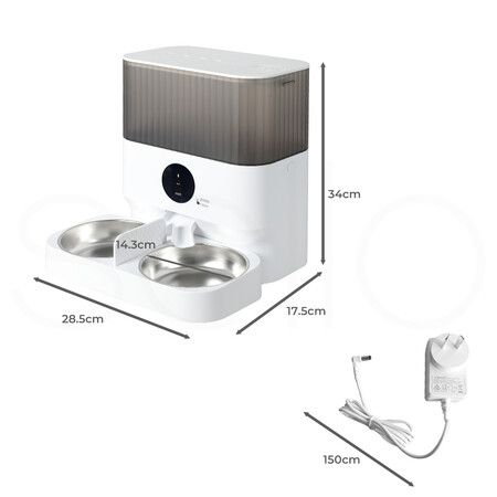 7L Automatic Pet Feeder Wifi Dog White