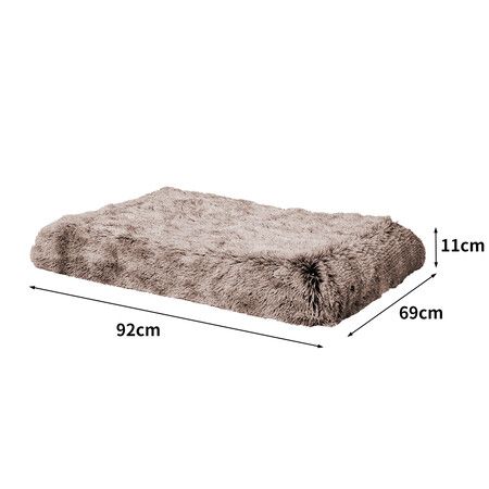 Dog Mat Pet Calming Bed Memory M Coffee Medium