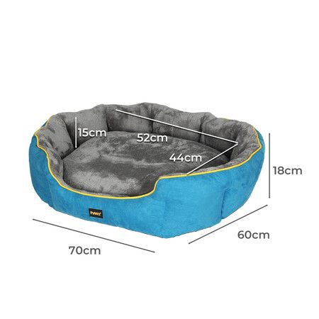 Electric Pet Heater Bed Heated M Blue Medium