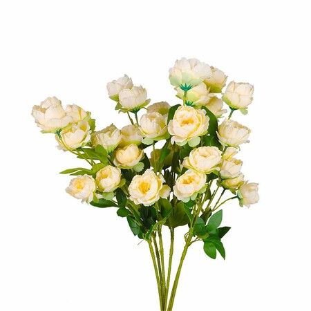 Artificial Flowers Silk Roses Yellow