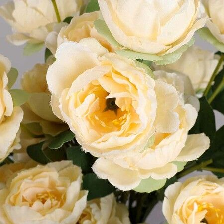 Artificial Flowers Silk Roses Yellow