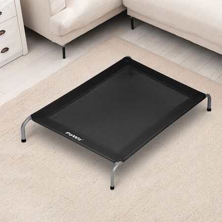 Elevated Trampoline Pet Bed Dog XXL Black XX-Large