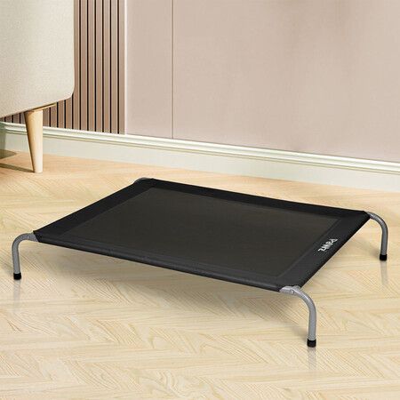 Elevated Trampoline Pet Bed Dog XXL Black XX-Large