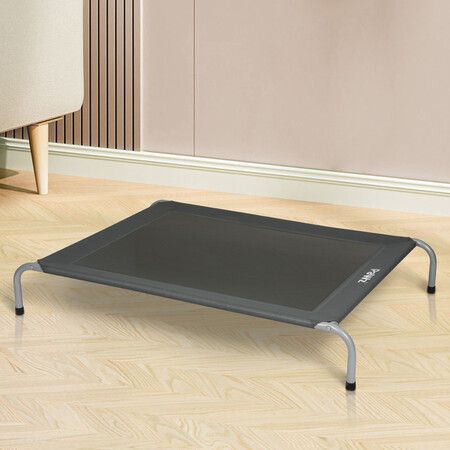 Elevated Trampoline Pet Bed Dog M Black Medium