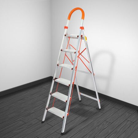 6 Step Ladder Folding Aluminium