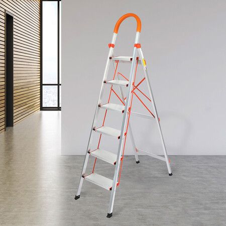 6 Step Ladder Folding Aluminium