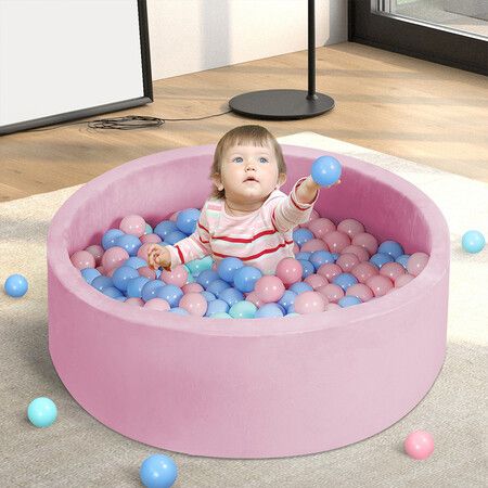 Kids Balls Pit Baby Ocean Play Pink