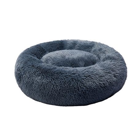 Pet Bed Cat Dog Donut Nest Calming XXXL Dark Grey XXX-Large