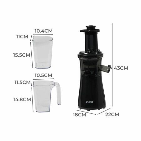 Cold Press Slow Juicer Electric Black