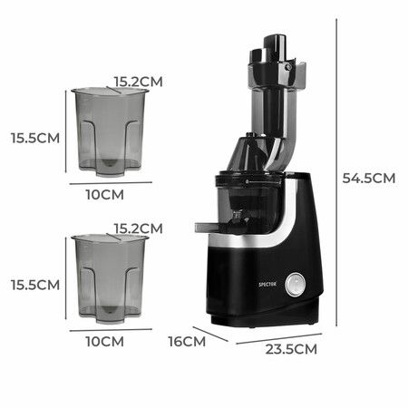 Slow Juicer Cold Press Whole Black