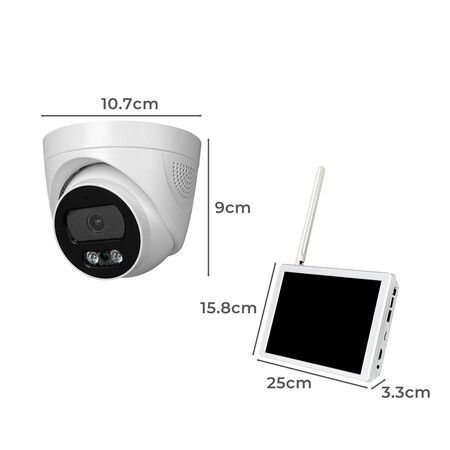 Wireless Security Camera System Set Round