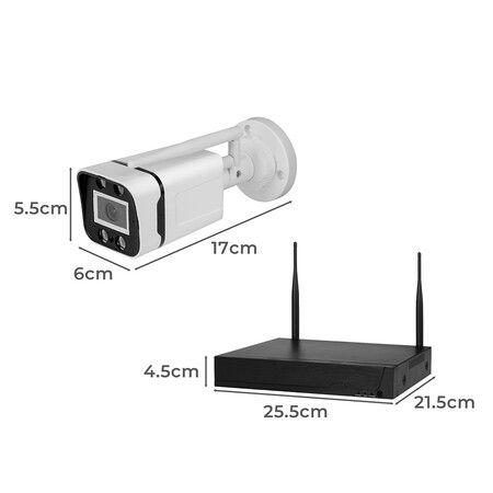 Wireless Security Camera System Set Square