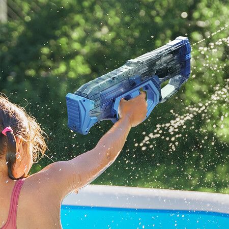 Electric Water Gun Auto Squirt Blue