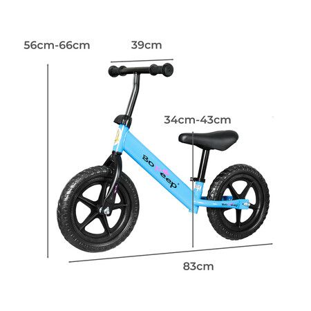 Kids Balance Bike Ride On Toys Blue