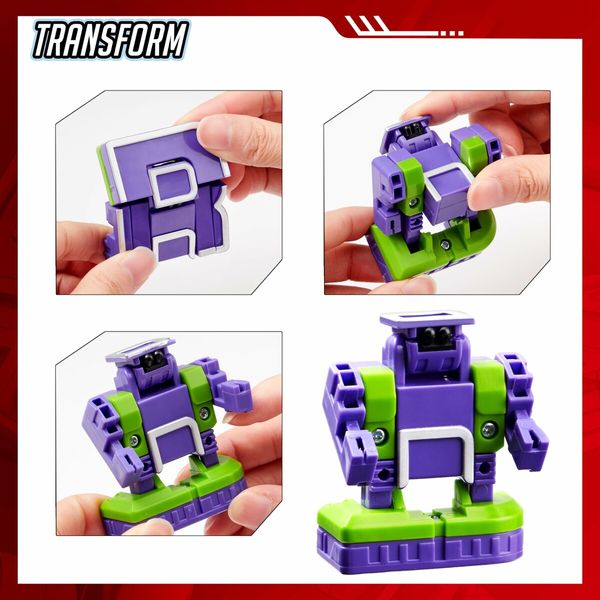 26Pcs Alphabet Toys Number Bots Action Figure Learning Toys Number Robots Toys Educational Toy Gifts for Kids Boys Girls