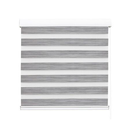 Blackout Zebra Roller Blind Curtains 210x210 Grey