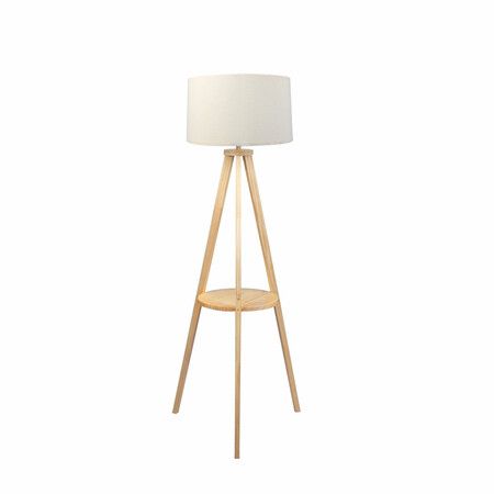 Tripod Floor Lamp with Shelf