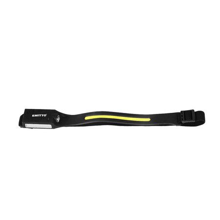 COB Headlamp Led Torch Camping Black