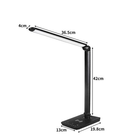 LED Table Lamp Study Reading Black