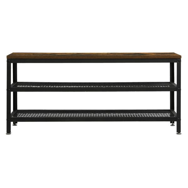 3-Tier Shoe Rack Bench 100cm