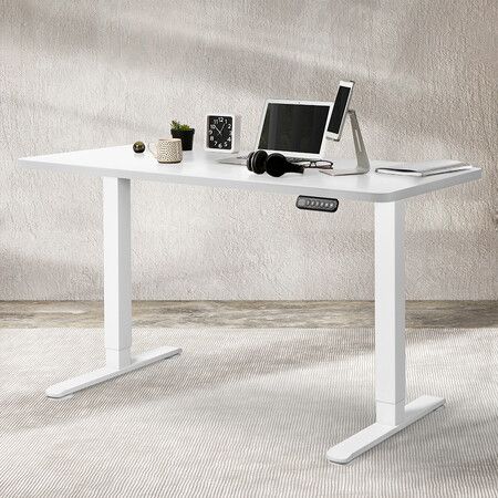 Motorised Standing Desk Adjustable 140cm White 1000x 1MM