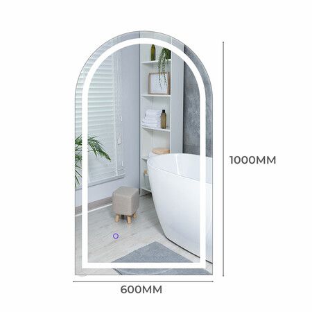 Arch Wall Mirror LED Lighted 60*100cm 60x100