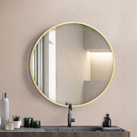 Wall Mirror Round Bathroom Decor 50cm