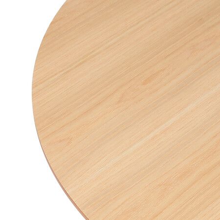 Dining Table Round Rubberwood Base 120cm Natural 120 CM