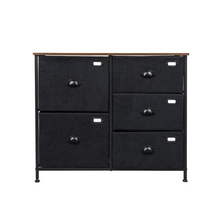 Chest of 5 Drawers Storage Cabinet