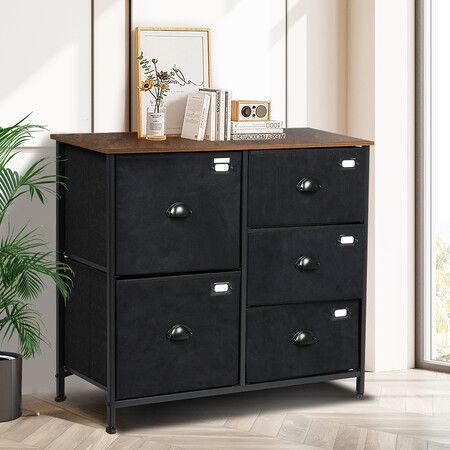 Chest of 5 Drawers Storage Cabinet