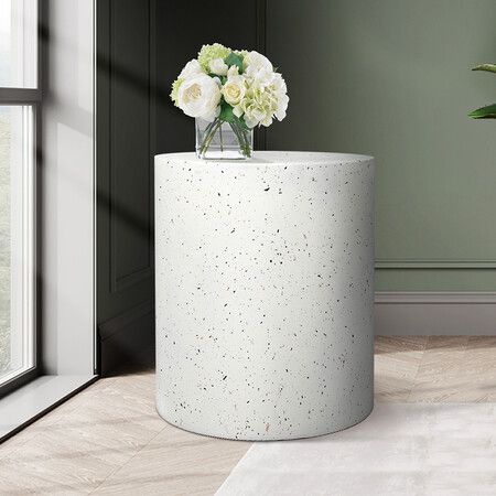 Side Table Terrazzo Round End