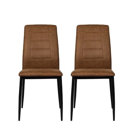 2x Dining Chairs Leathaire Kitchen