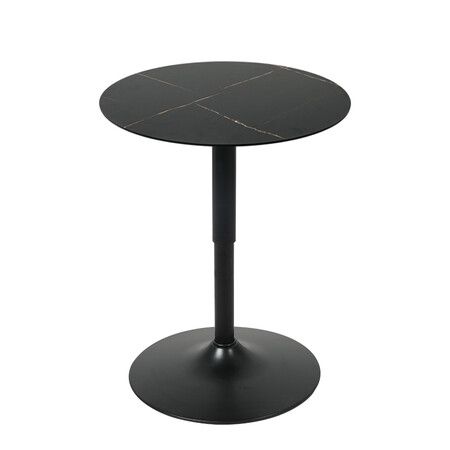 Bar Table Swivel Gas Lift Counter Black