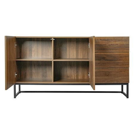 Buffet Sideboard Storage Cabinet Walnut