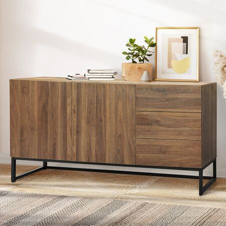 Buffet Sideboard Storage Cabinet Walnut