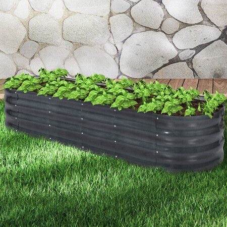 Garden Bed Planter Raised Coated 320x80x42cm