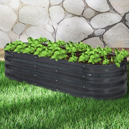 Garden Bed Planter Raised Coated 240x80x42cm